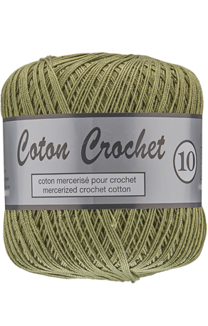 Lammy Yarns Coton Crochet 10 Army 382
