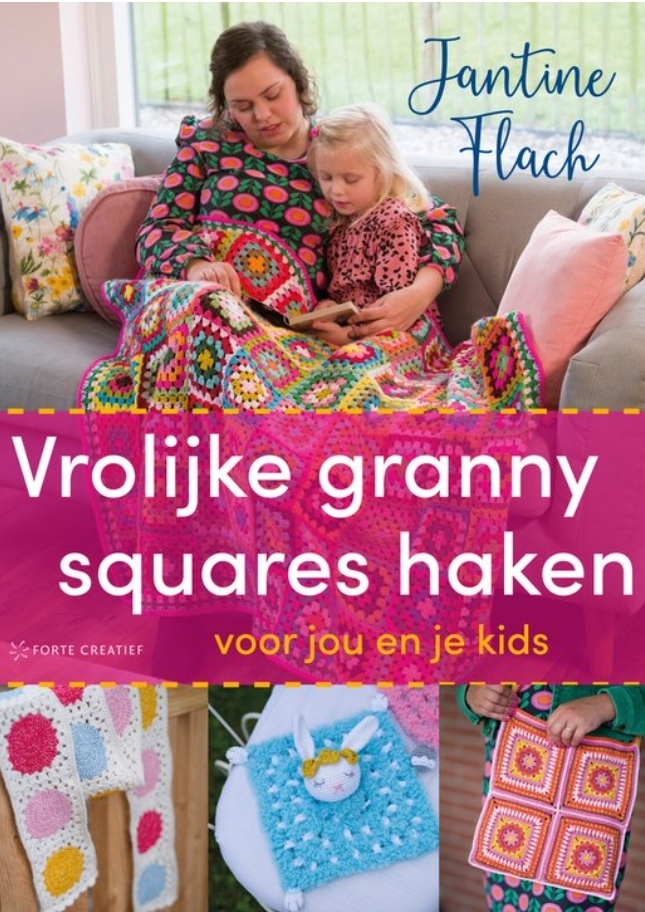 vrolijke granny square haken